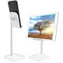 Cell Phone Stand, Height Angle Adjustable Phone Stand,Deep Dream Desktop Sturdy Aluminum Metal Phone Holder,Compatible with iPhone/iPad/Kindle/Mobile Phone/Tablet,4-13in