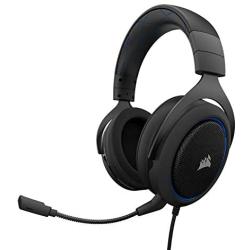 CORSAIR HS50 - Stereo Gaming Headset - Discord Certified Headphones - Designed to Work with Playstation 4 (PS4) - Blue