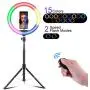 LED RGB Ring Light kit, 10 inch Ring Light, with Tripod Stand, Mobile Phone Stand with Adjustable Temperature Lighting, Used for Camera/Selfie/TikTok/Makeup/Video Shooting (Upgraded Version) LED RGB Ring Light kit, 10 inch Ring Light, with Tripod Stand, Mobile Phone Stand with Adjustable Temperature Lighting, Used for Camera/Selfie/TikTok/Makeup/Video Shooting (Upgraded Version)