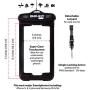 Duc-Kit Pro Waterproof Dry Bag + Smart Phone IPX8 Case, 2 Adjustable Shoulder Straps as Standard.