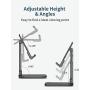 Cell Phone Stand 2020 Upgraded, Phone Stand for Desk YIKA [3X Stable iPhone Stand EXTENSIBLE] Phone Holder Adjustable Fully Foldable Compatible with iPhone/iPad/Tablet, All Phones(4-11")