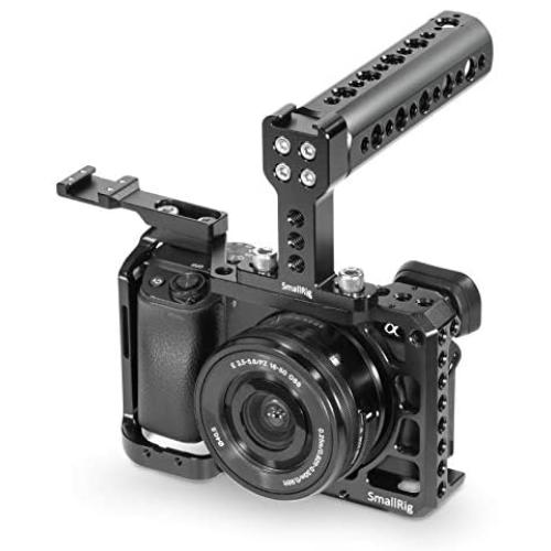 SmallRig Camera Cage Kit for Sony A6100/A6300/A6400/A6500 with a Top Handle and a Cold Shoe Extension - KCCS2753