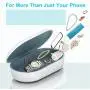 Cell Phone Sanitizer, Portable Cleaners Aromatherapy Function for All iPhone & Android Smart Phone with Wireless Charging, Toothbrush,Watch,Keys Cell Phone Sanitizer, Portable Cleaners Aromatherapy Function for All iPhone & Android Smart Phone with Wireless Charging, Toothbrush,Watch,Keys