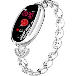 Pard New Women Smart Watch, Noble Fitness Tracker, Heart Rate Monitor for Android iOS Smartphones, Silver