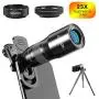 Phone Camera Lens, NOVPOT Pro Phone Lens Kit, 25X Zoom Telephoto Lens, 0.45X Wide Angle Lens & 15X Macro Lens Compatible with iPhone,iPad,Most Android Phones and Smartphones with Tripod Phone Camera Lens, NOVPOT Pro Phone Lens Kit, 25X Zoom Telephoto Lens, 0.45X Wide Angle Lens & 15X Macro Lens Compatible with iPhone,iPad,Most Android Phones and Smartphones with Tripod