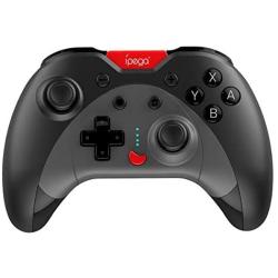 ipega-PG-SW023 Bluetooth Wireless Gamepad with Vibrating six-axis Function for N-Switch PS3 Galaxy S10/S10+ Galaxy S20 S20+5G LG Oppo VIVO MI Android Smartphone Tablet (Win 7 and Above) (Black)