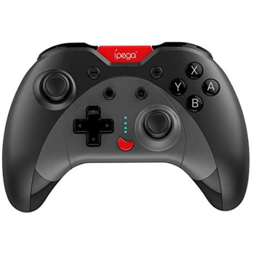 ipega-PG-SW023 Bluetooth Wireless Gamepad with Vibrating six-axis Function for N-Switch PS3 Galaxy S10/S10+ Galaxy S20 S20+5G LG Oppo VIVO MI Android Smartphone Tablet (Win 7 and Above) (Black)