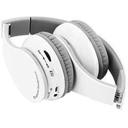 GOTOTOP Wireless Bluetooth Headphone, Professional Foldable Gaming Headset HiFi Stereo Earphone with Valuable Accessories for PS4 Laptop PC Mobile Phone(White)(White)