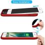 Gixvdcu Battery Case for iPhone 6/7/8/6S 6000mAh,Portable Charger Case Protective Battery Pack Charging Cover Case for iPhone 6/6s/7/8- Red (4.7inch)