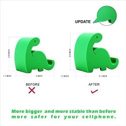 Plinrise Animal Desk Phone Stand, Update Dinosaur Silicone Office Phone Holder, Creative Phone Tablet Stand Mounts, Size:1.3" X 3.1" X 2.8"(Green)