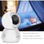 Peteme Baby Monitor 1080P FHD Home WiFi Security Camera Sound/Motion Detection with Night Vision 2-Way Audio Cloud Service Available Monitor Baby/Elder/Pet Compatible with iOS/Android