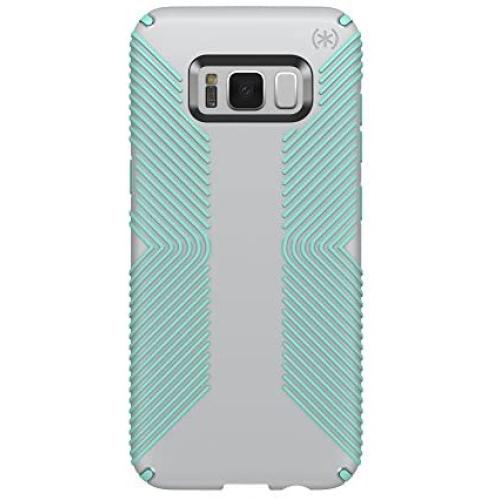 Speck Products Presidio Grip Cell Phone Case for Samsung Galaxy S8 - Dolphin Grey/Aloe Green