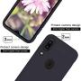 Vinve Samsung Galaxy A20 Case, Galaxy A30 Case, with Tempered Glass Screen Protector [2 Pack], Liquid Silicone Slim Fit Drop Protection Case for Galaxy A20 (Black)