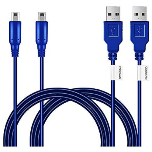 2 Pack 8ft 3DS USB Charger Cable, Play and Charge Power Charging Cord Compatible with Nintendo New 3DS XL/New 3DS/ 3DS XL/ 3DS/ New 2DS XL/New 2DS/ 2DS XL/ 2DS/ DSi/DSi XL