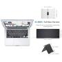 iClever BK05 Bluetooth Keyboard with 3-Color Backlight, Bluetooth 5.1 Multi-Device Foldable Keyboard with Aluminum Alloy Base for iOS Windows Android Tablets, Smartphones, Laptops, PC and More