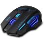 ZELOTES Professional LED USB Optical 2400 DPI 7 Button USB 2.4G Portable Mobile Wireless Gaming Mouse Mice for Gamer,Notebook, PC, Laptop, Computer, MacBook (Black)