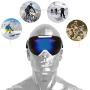 Keenso Ski Protection Glasses Outdoor Ski Protection Glasses Anti-Fog Anti-Wind Skiing Snow Snowboard Goggles
