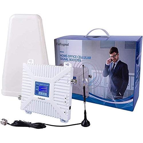 Easygnal Cell Phone Signal boster for 2G 3G 4G LTE AT&T,Verizon,T-Mobile, Daul Band 2/5 850/1900Mhz, Repeater Amplifier Kit for Home and Office