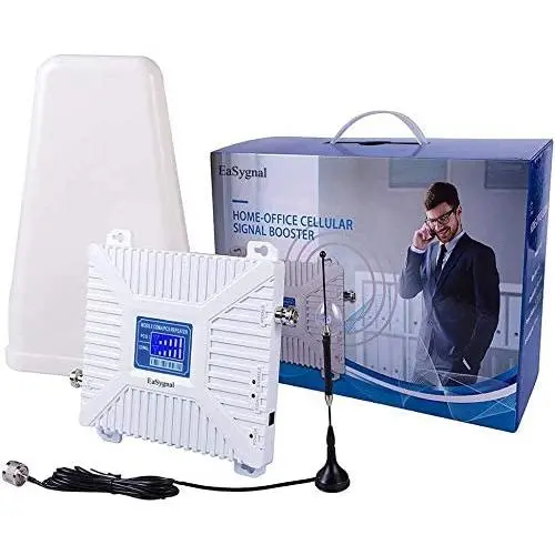 Easygnal Cell Phone Signal boster for 2G 3G 4G LTE AT&T,Verizon,T-Mobile, Daul Band 2/5 850/1900Mhz, Repeater Amplifier Kit for Home and Office