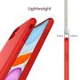 JETech Silicone Case for Apple iPhone 11 (2019) 6.1-Inch, Silky-Soft Touch Full-Body Protective Case, Shockproof Cover with Microfiber Lining (Red)