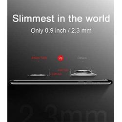 Worlds Slimmest Phone Ring Holder,Attom Tech Ultra Thin Cell Phone Ring Stand for Magnetic Car Mount Hook Compatible for iPhone Xs XR X 8 7 Plus 6S 6 5s 5 SE,Galaxy S8 S7 S6 Edge,Note 8 (Black)