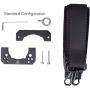 DF DIGITALFOTO Spider Hang Strap Shoulder Hang Buckle Hand Release Mounting Accessories Plate Clamp Compatible with Ronin S Zhiyun Crane 2 3 axis Gimbal Setup Mouning Monitor