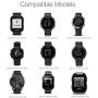 TUSITA Charger for Garmin Forerunner 35 35J 230 235 630 645 Music 735XT, Approach G10 S20, Vivomove HR, ForeAthlete 35J - USB Charging Cable 100cm - GPS Smartwatch Accessories