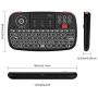 (2019 Upgrade) Rii i4 Mini Bluetooth Keyboard with Touchpad, Blacklit Portable Wireless Keyboard with 2.4G USB Dongle for Smartphones, PC, Tablet, Laptop TV Box iOS Android Windows Mac.Black