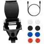 AYWFEY PS4 Controller Phone Clip with 4 Pairs Silicone Thumb Grips Caps, Mobile Phone Foldable Clamp Holder Bracket Mount Stand Compatible for Sony Playstation 4 Dual Shock Wireless Game Controller AYWFEY PS4 Controller Phone Clip with 4 Pairs Silicone Thumb Grips Caps, Mobile Phone Foldable Clamp Holder Bracket Mount Stand Compatible for Sony Playstation 4 Dual Shock Wireless Game Controller