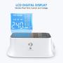Multiple USB Charger, 8-Port Desktop Charging Station Hub with Quick Charge 3.0 USB Port, Type C Port and LCD Display, Compatible with iOS & Android Devices (iPhone, iPad, Huawei, Samsung Galaxy)