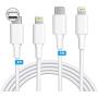 USB C to Lightning Cable, MFi Certified iPhone Charger 2Pack 3ft+5ft Type C to Lightning Cable for Charging and Syncing Compatible with iPhone X/XS/XR/XS Max/ 8/Plus/7/7P/6/6S/5 and More