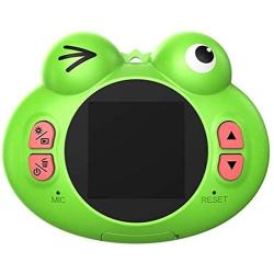 GordVE Kids Camera Toys for Boys,Gifts Rechargeable Shockproof Cute Cartoon Frog Design Mini Camera for Girls Anti-Shake Children Digital Video Camera with Games DIY Video Effects Indoor Outdoor