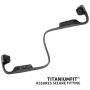 AfterShokz Titanium Open Ear Wireless Bone Conduction Headphones, Slate Grey, AS600SG,Gray