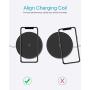Fast Wireless Charger, Vebach Dubhe1s Qi Certified Wireless Charging Pad 7.5W for iPhone SE 2020/11/11 Pro/11 Pro Max/Xs/Xs Max/XR/X/8/8P, 10W for Samsung Galaxy S20/S10/Note 10/S9, Aluminum Frame