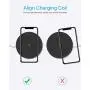 Fast Wireless Charger, Vebach Dubhe1s Qi Certified Wireless Charging Pad 7.5W for iPhone SE 2020/11/11 Pro/11 Pro Max/Xs/Xs Max/XR/X/8/8P, 10W for Samsung Galaxy S20/S10/Note 10/S9, Aluminum Frame