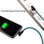 iPhone Charger 10FT Right Angle Long Lightning Cable 90 Degree iPhone Charging Cable for iPhone Xs Max XR X / 8/8 Plus / 7/7 Plus / 6s Plus / 6s / 6 Plus / 5s / 5c / 5se, iPad/iPod (Blue 10FT)