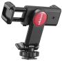 ULANZI Universal Phone Tripod Mount with Cold Shoe Mount, Rotated Cell Phone Clamp Holder Smartphone Clip Adapter for iPhone 11 Pro Max X XR Xs Max 8 7 Plus Samsung Galaxy s10 s9 Note10 Google OnePlus