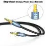 MillSO Audio Splitter, SapphireBlue&Gold-Plated 8 Feet 3.5mm Male to 2 Male Audio Splitter, TRS Stereo Jack Headphones Adapter Cable for Smartphone, Computer, Mp3, Earphone, Speakers MillSO Audio Splitter, SapphireBlue&Gold-Plated 8 Feet 3.5mm Male to 2 Male Audio Splitter, TRS Stereo Jack Headphones Adapter Cable for Smartphone, Computer, Mp3, Earphone, Speakers