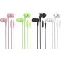 4 Pairs of bass in-Ear Headphones, Earbuds with Microphones, in-Ear Wired Stereo Earbuds, Suitable for iPhone, iPad, Android Smart Phones, Suitable for All 3.5mm interfaces.