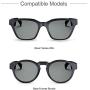[2-Pack] TUSITA Charger for Bose Frames Alto, Bose Frames Rondo - USB Magnetic Charging Cable 100cm - Audio Sunglasses Accessories
