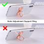 pzoz Metal Cell Phone Finger Ring Stability Holder Back Stand Collapsible Hand Grip Knob Loop Universal Car Mount Hook Kickstand 360 for iPhone Samsung Galaxy Mobile Cute Accessories (Rose Gold)