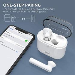 Wireless Earbuds, Cshidworld Bluetooth 5.0 Earbuds Headphones, True Wireless Stereo Earphones with 30Hrs Playback, Hi-Fi Sound Bluetooth Headset with Charging Case One-Step Pairing Noise