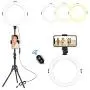 8" LED Selfie Ring Light with Tripod Stand and Phone Holder with Remote for LiveStream/Makeup, Ringlight Tripod for Camera YouTube Video/Photography/TikTok Compatible with iPhone Xs Max XR Android 8" LED Selfie Ring Light with Tripod Stand and Phone Holder with Remote for LiveStream/Makeup, Ringlight Tripod for Camera YouTube Video/Photography/TikTok Compatible with iPhone Xs Max XR Android