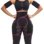 JOHN.QIU High Waist and Thigh Trimmer for Women- Body Shaper Band Exercise Adjustable Sweat Belt Hip Lifter Trimmer Sport Girdle Belt