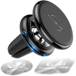 FLOVEME Magnetic Car Phone Mount - 360° Rotating Cell Phone Holder for Car Air Vent N52 Magnetic Car Mount Compatible with iPhone/Samsung/Galaxy/Google/LG Smart Phones Stand Car Phone Holder