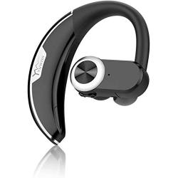 Bluetooth Headset [36Hrs Playtime, 2 Batteries, V4.2] Wireless Bluetooth Earpiece for Cell Phone Noise Canceling Car Earbuds Headphones with Mic Compatible with iPhone Samsung Android (Silver)