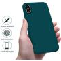 OTOFLY iPhone Xs Max Case,Ultra Slim Fit iPhone Case Liquid Silicone Gel Cover with Full Body Protection Anti-Scratch Shockproof Case Compatible with iPhone Xs Max, [Upgraded Version] (Teal)