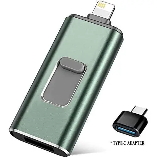 USB Flash Drive 128G, USB Memory Stick 128GB Jump Drive Thumb Drive 3.0 Flash Drive Compatible for iPhone/iPad/PC/Android Password/Touch ID Protected Flash Drive for iOS/iPhone (128G Green USB Flash Drive 128G, USB Memory Stick 128GB Jump Drive Thumb Drive 3.0 Flash Drive Compatible for iPhone/iPad/PC/Android Password/Touch ID Protected Flash Drive for iOS/iPhone (128G Green