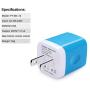 Wall Charger, Sicodo 3-Pack Dual Port USB Home Travel Wall Charger Plug Compatible with iPhone X,8,7 Plus,6 Plus, 6s Plus, Tablet, Samsung Galaxy S10,S10+,S9,S8, S7, S6 Edge, HTC, LG, Sony, and More