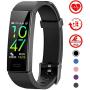 Mgaolo Fitness Tracker with Blood Pressure Heart Rate Sleep Monitor,10 Sport Modes IP68 Waterproof Activity Tracker Fit Smart Watch with Pedometer Calorie Step Counter for Women Men Kids